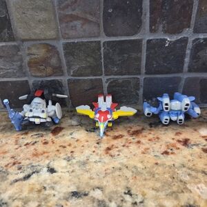 Assorted Vtg 2003 Gundam SD Mini Figures Lot of 3 Collectible Micro Toys
